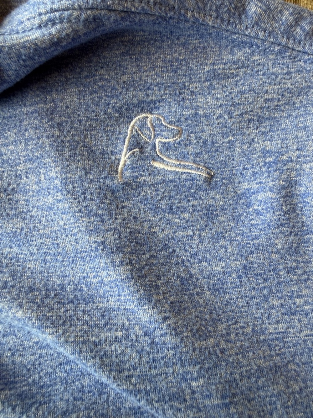 Rhoback Heathered Blue Men's Pullover Hoodie - Picture 3 of 5